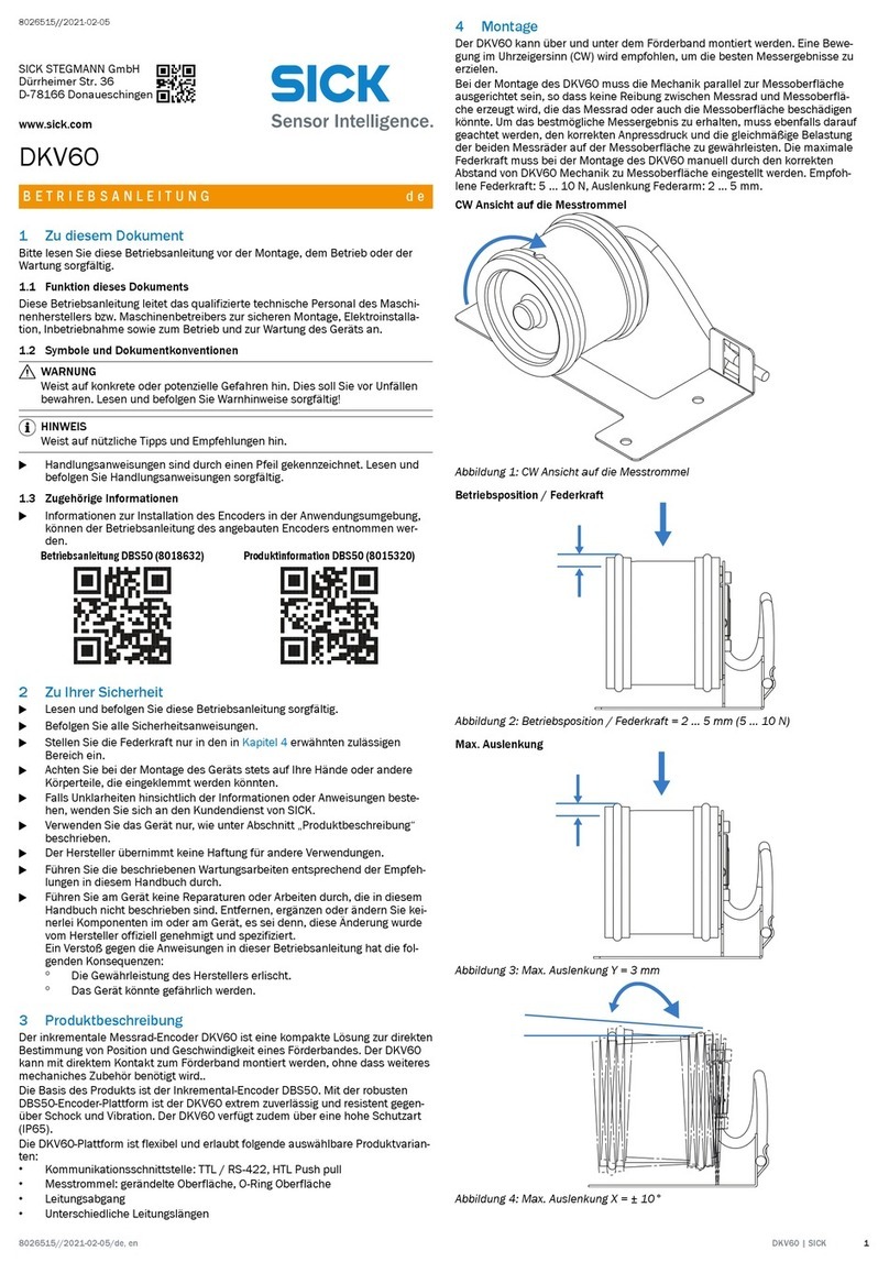 SICK DKV60 User manual