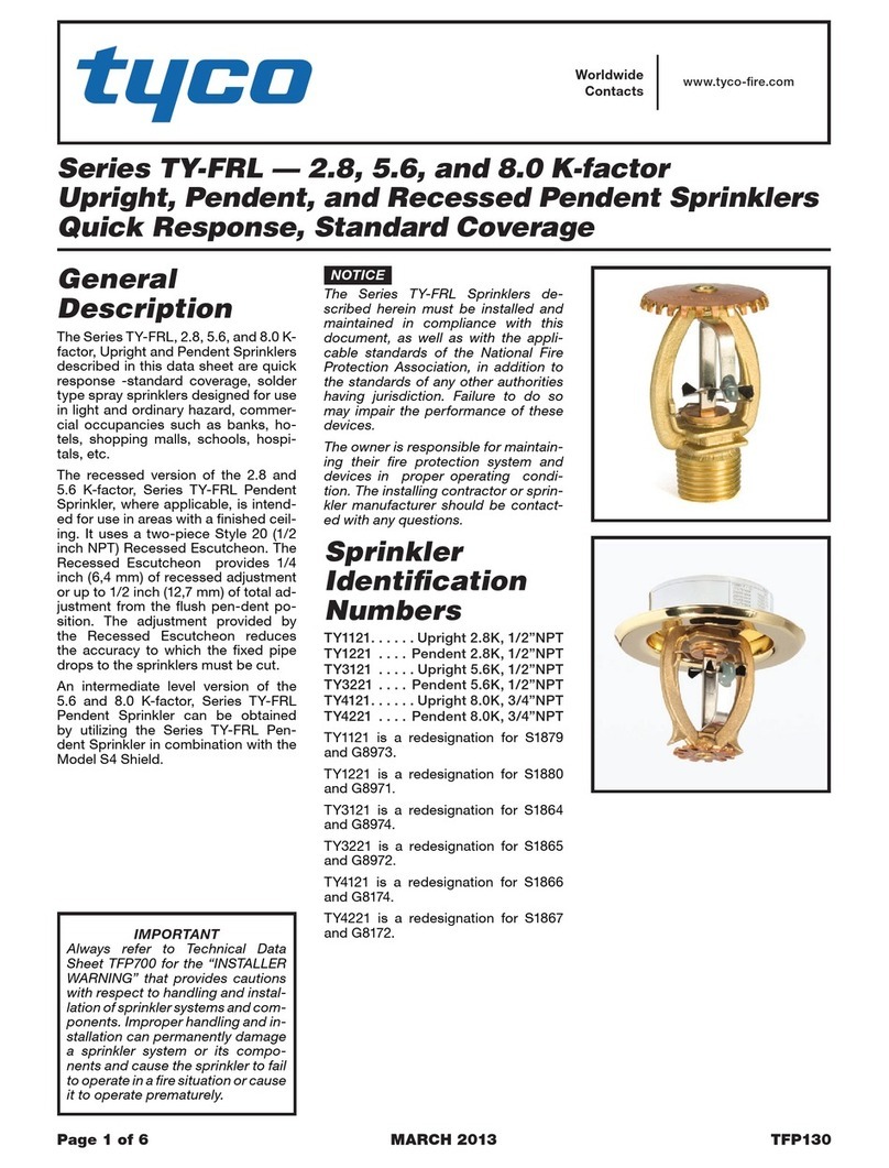 Tyco TY-FRL Series User manual