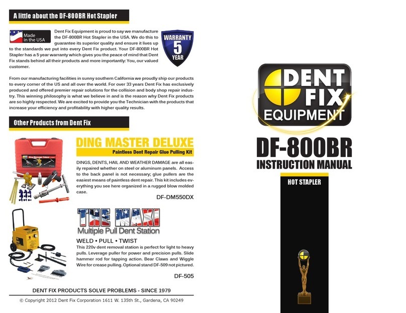 Dent Fix Equipment DF-800BR instruction manual