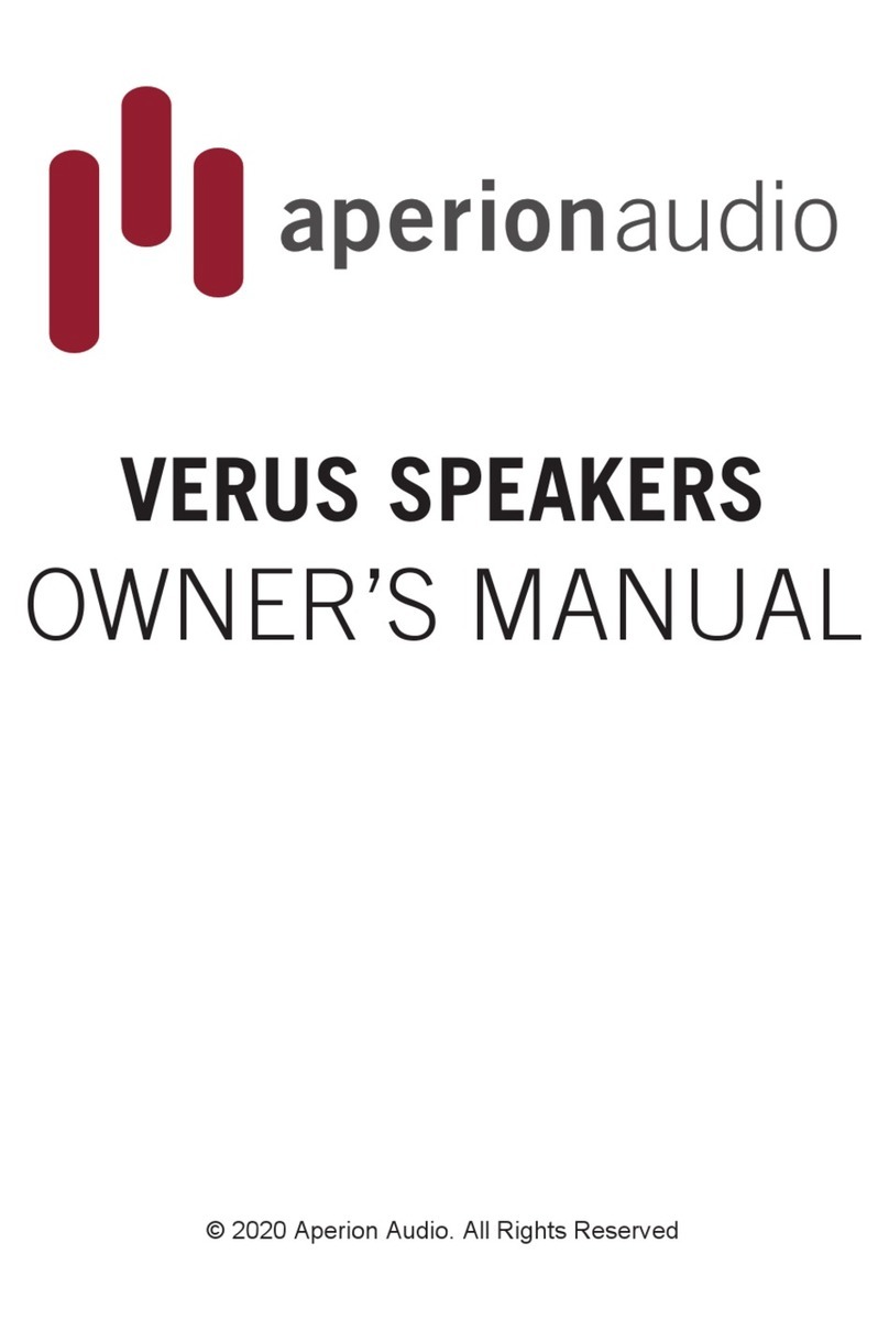 AperionAudio VERUS owner's manual