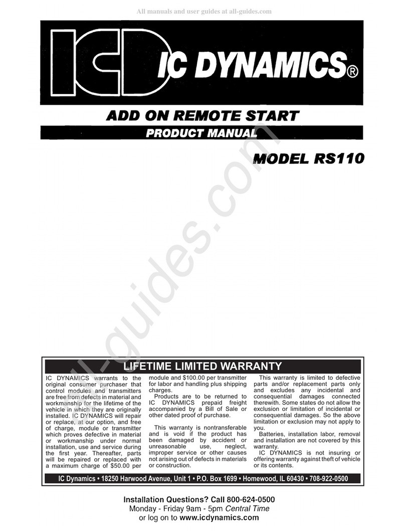IC Dynamics RS110 User manual