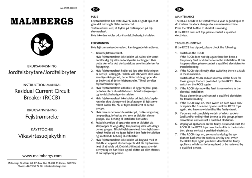 Malmbergs MB-2169869 User manual