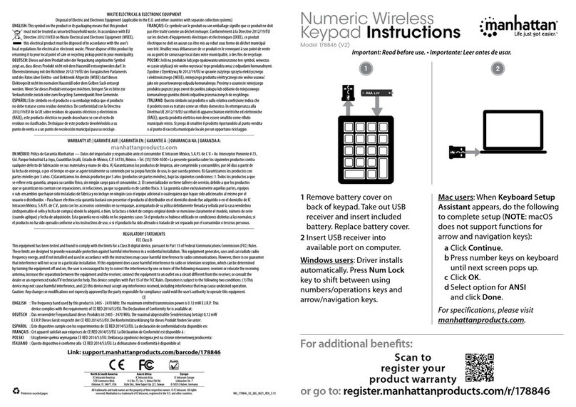 Manhattan 178846 User manual