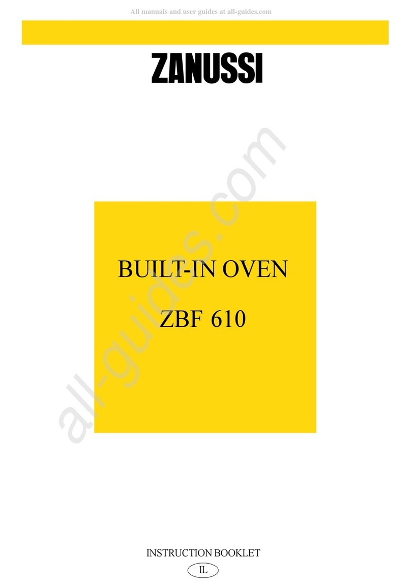 Zanussi ZBF 610 User manual Zanussi ZBF 610 User manual