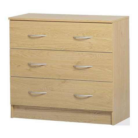 Seconique BELLINGHAM 3 DRAWER CHEST quick start guide