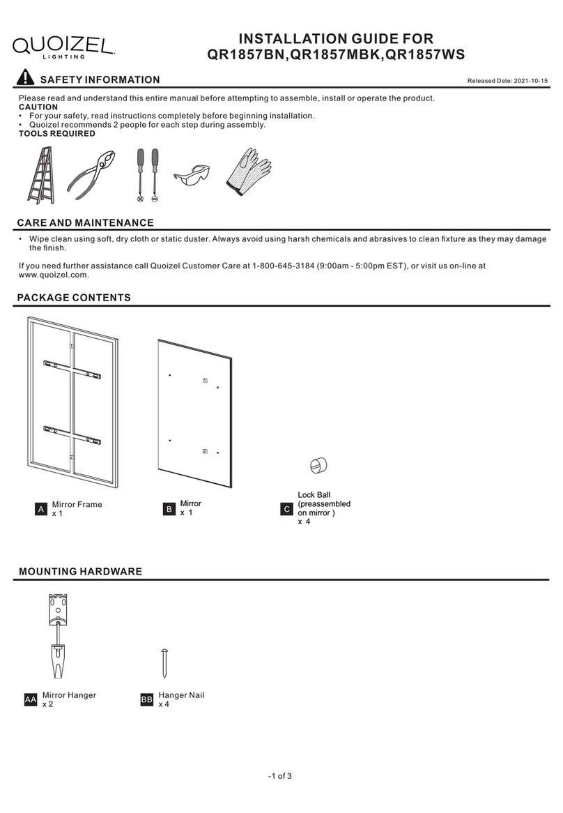 Quoizel QR1857BN installation guide