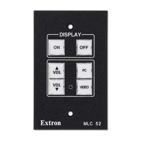 Extron electronics MEDIALINK MLC 52 Series User manual