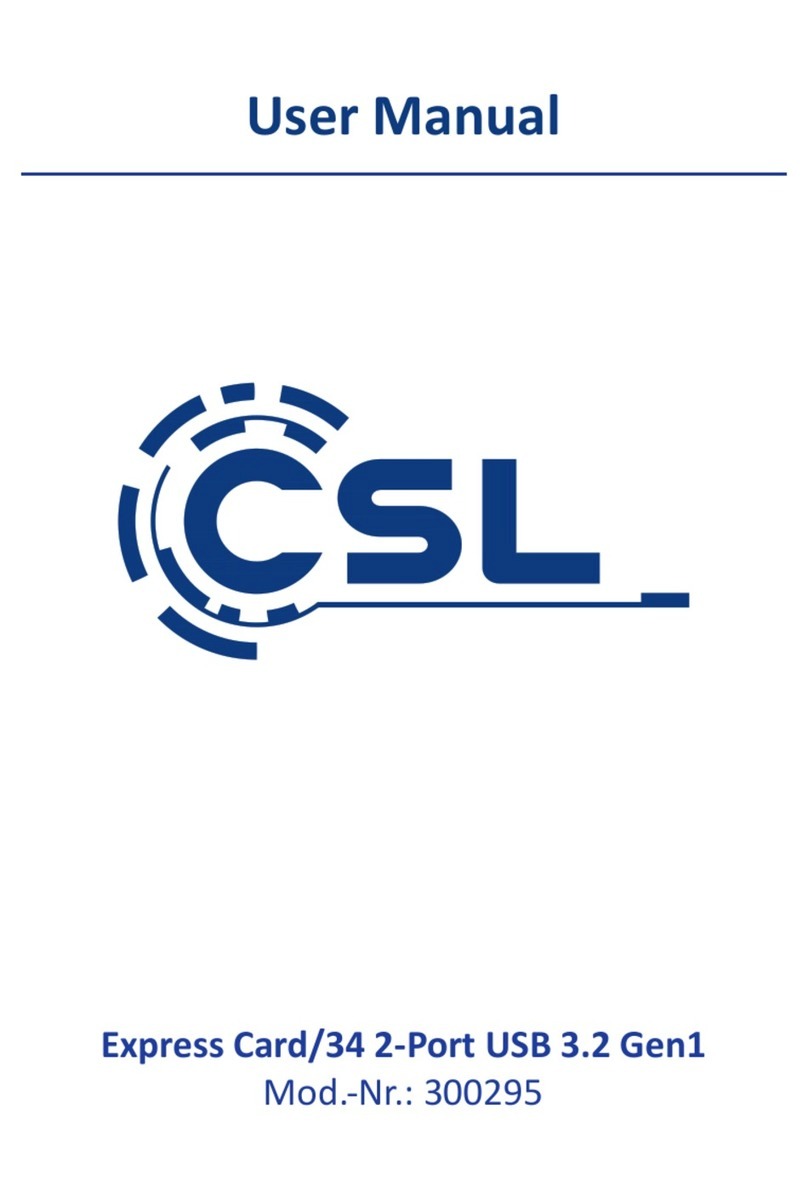 CSL 300295 user manual