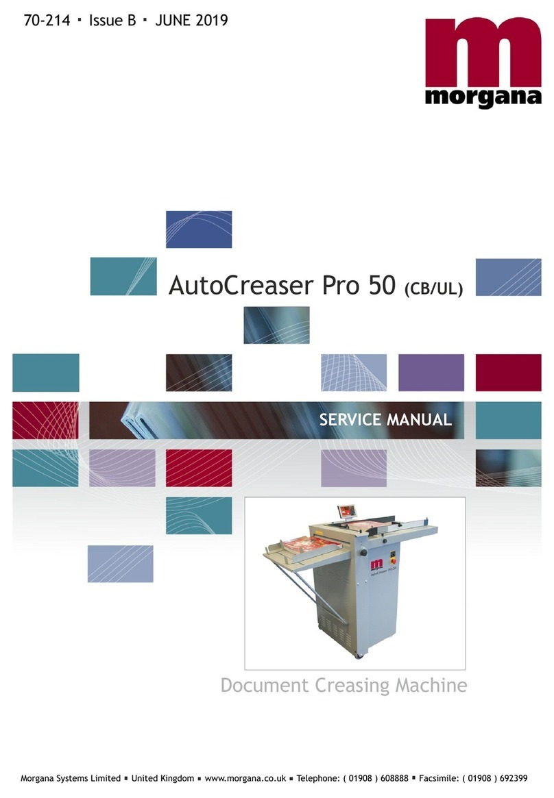 Morgan AutoCreaser Pro 50 Service manual