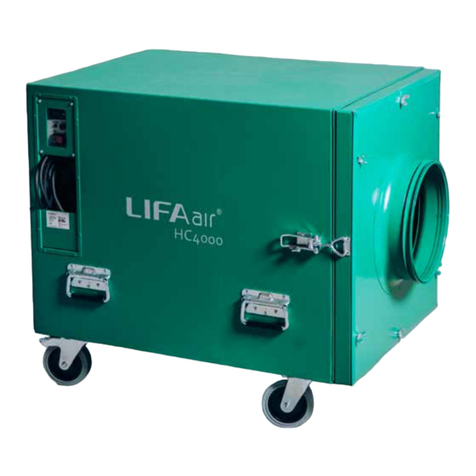 Lifa Air LIFA HepaClean 2500 Operating and maintenance manual