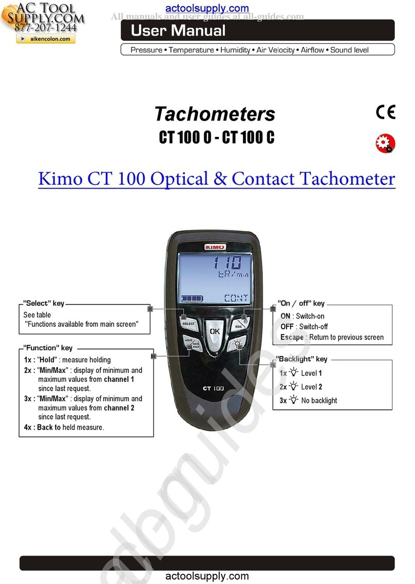 Kimo CT 100 0 User manual