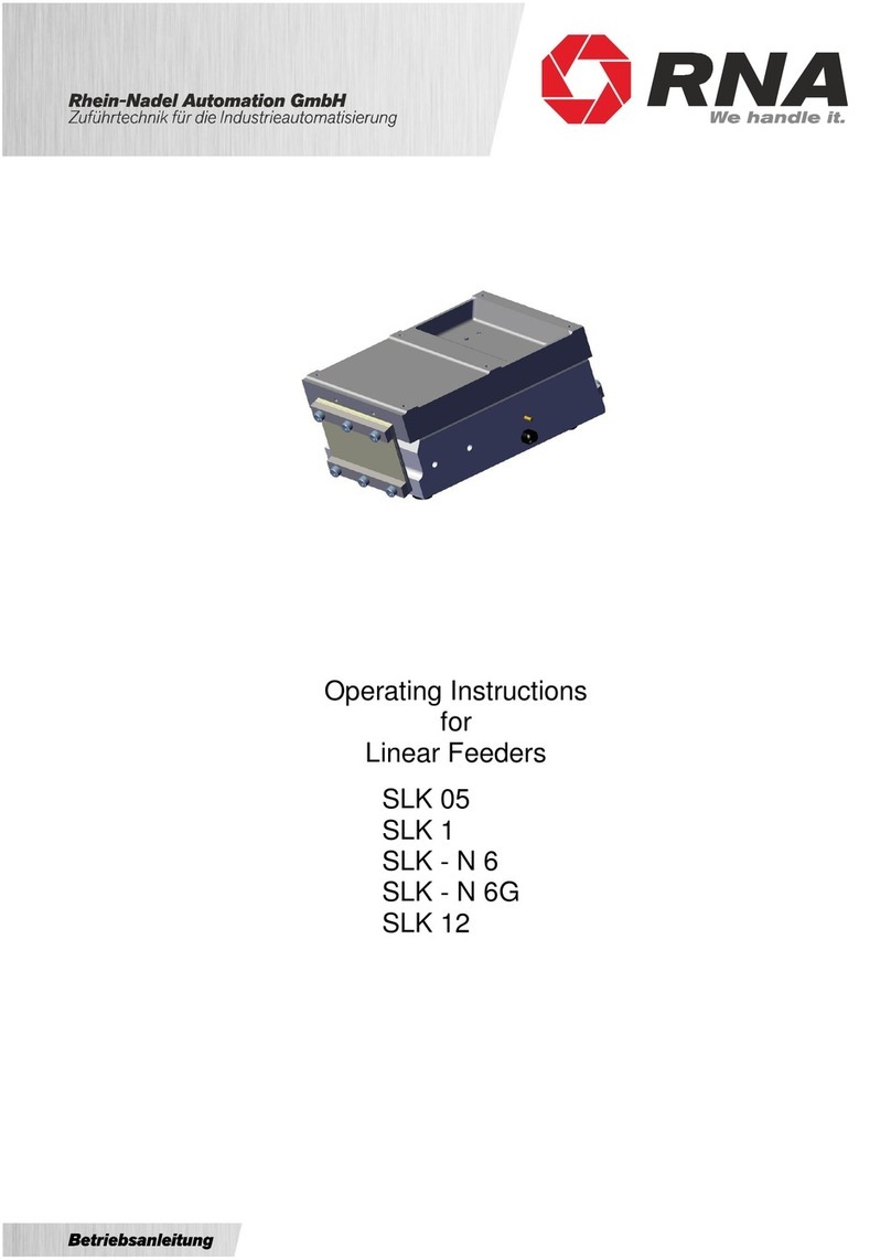 RNA SLK 05 operating instructions
