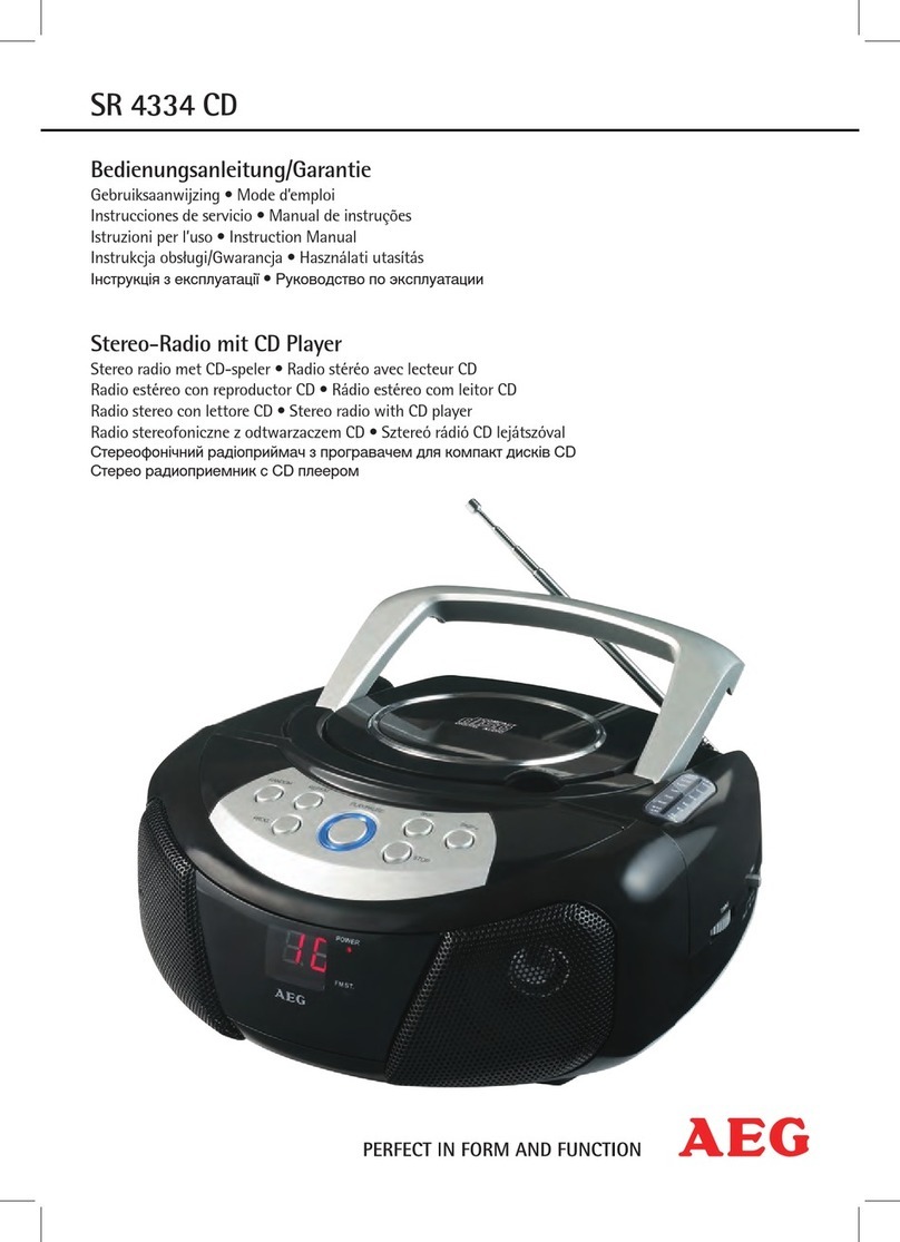 AEG SR 4334 CD User manual AEG SR 4334 CD User manual