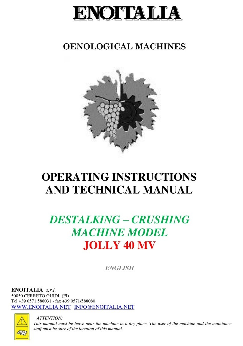 Enoitalia JOLLY 40 MV Operating instructions and technical manual