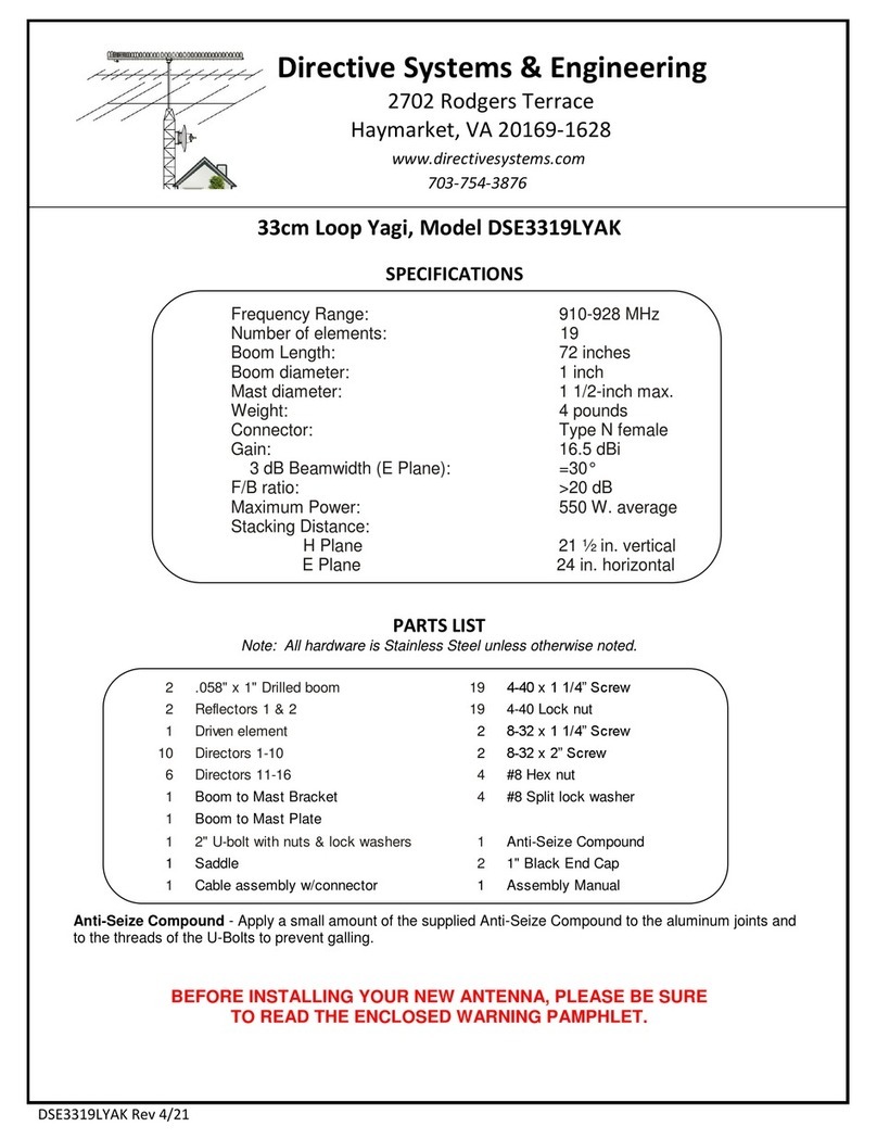 Directive Systems & Engineering DSE3319LYAK User manual Directive Systems & Engineering DSE3319LYAK User manual