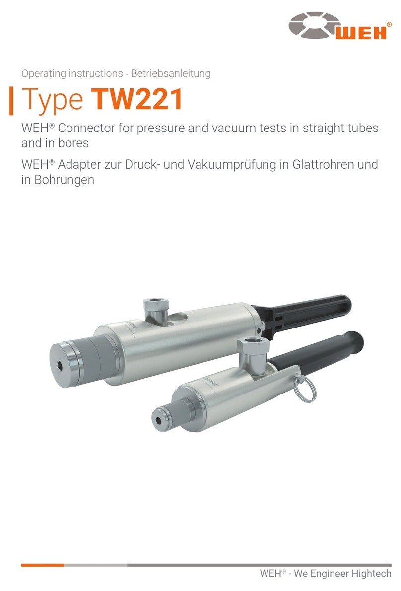 Weh TW221 operating instructions