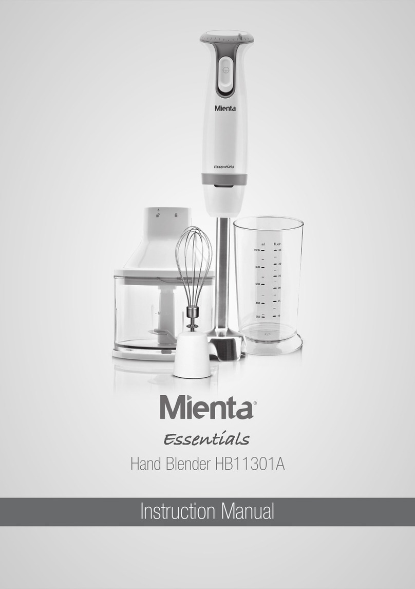 Mienta Essentials HB11301A instruction manual