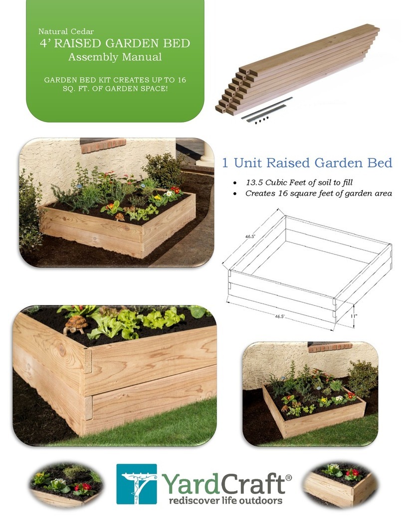 Yard Craft 4' RAISED GARDEN BED Assembly manual