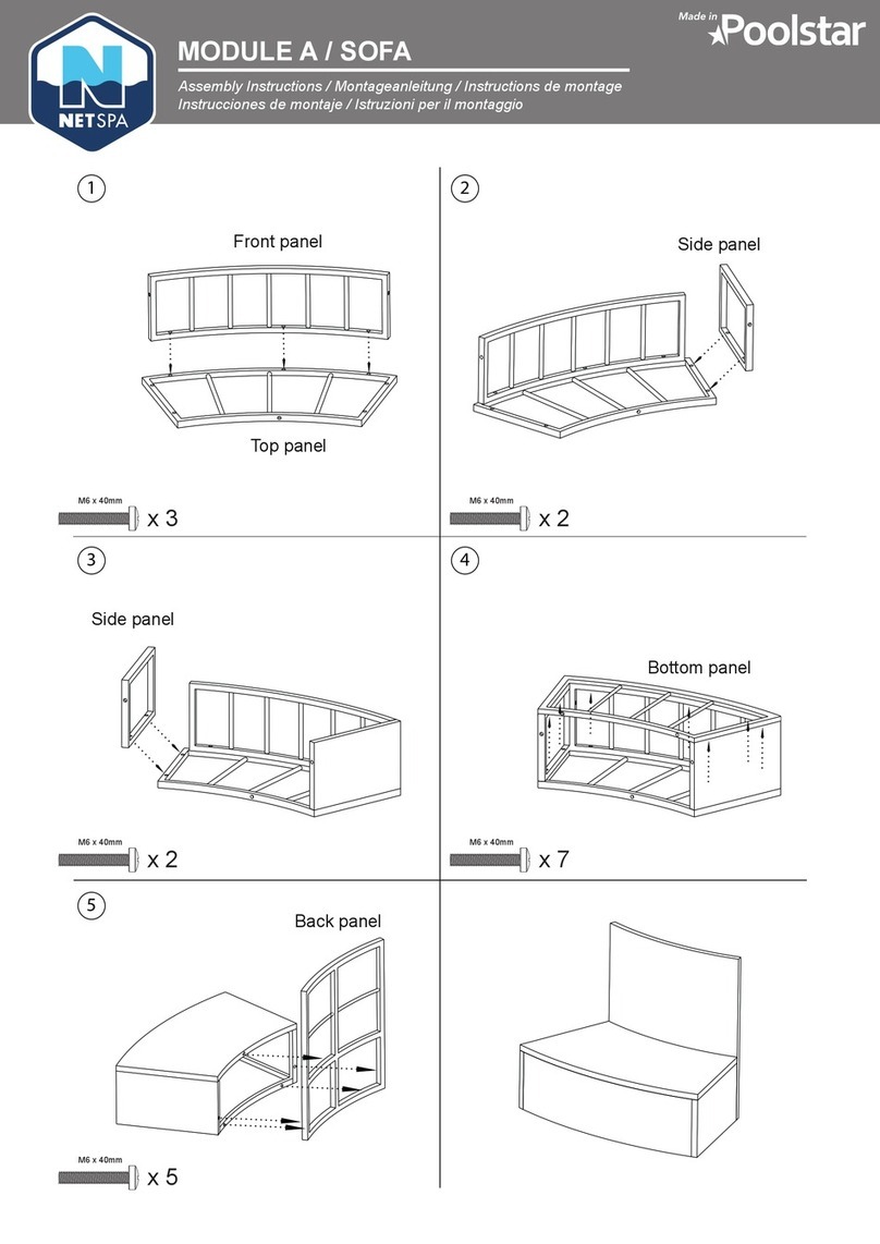 poolstar NetSpa SP-MOB-OA/XJ Assembly instructions