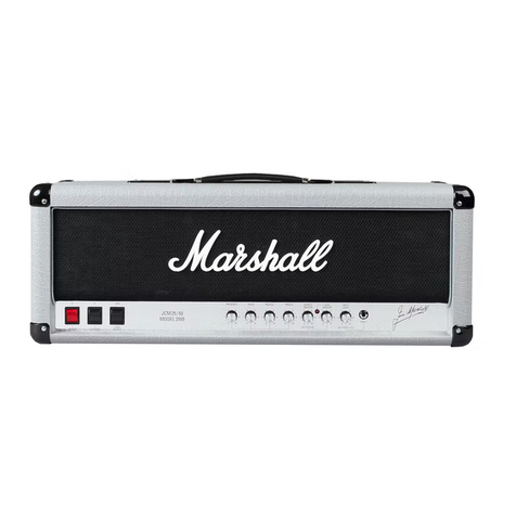 Marshall Amplification 2555X quick start guide