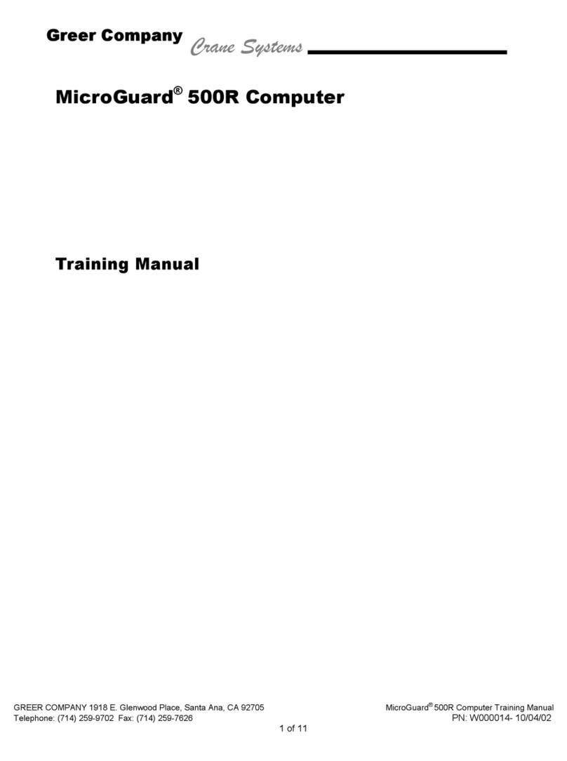GREER Company MicroGuard 500R Installation guide