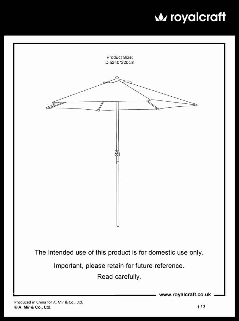 Royalcraft Rio Assembly instructions
