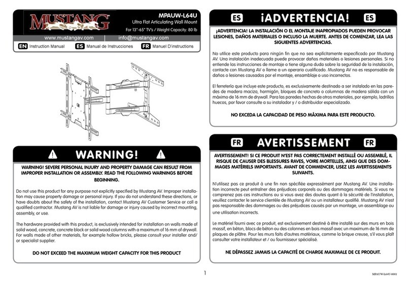 Mustang MPAUW-L64U instruction manual