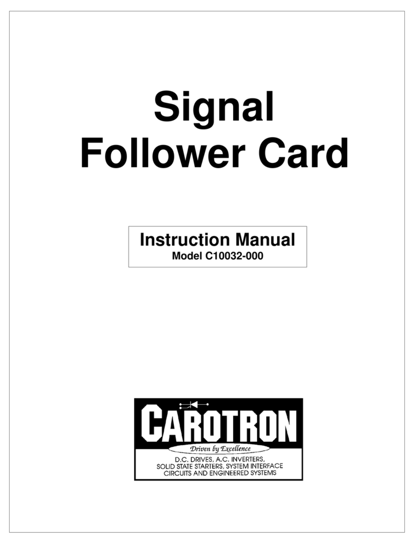 Carotron C10032-000 instruction manual