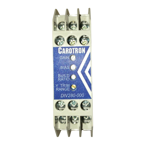 Carotron DIV280-000 instruction manual