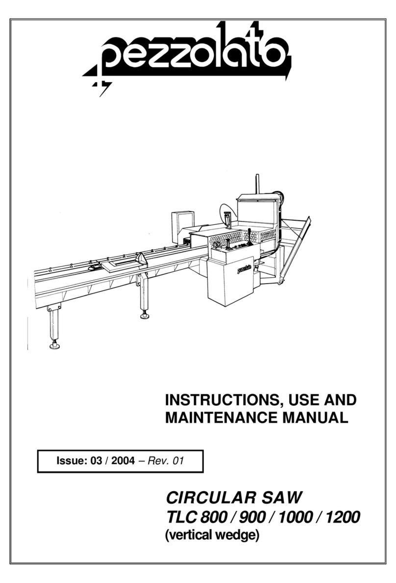 PEZZOLATO TLC 800 Instruction, use and maintenance manual PEZZOLATO TLC 800 Instruction, use and maintenance manual