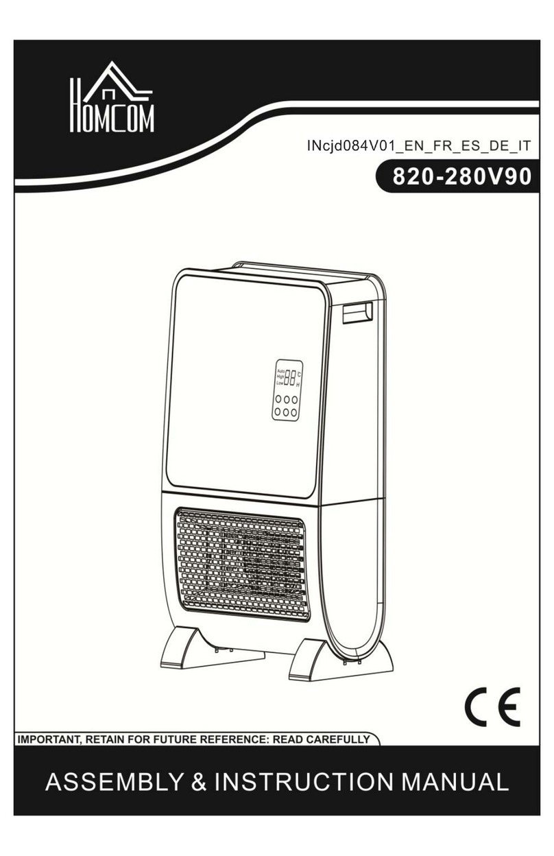 HOMCOM TSH-RC Assembly & instruction manual