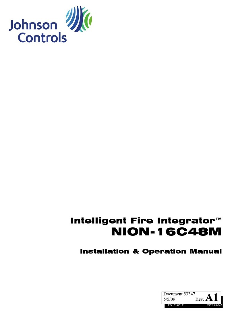 Johnson Controls Intelligent Fire Integrator NION-16C48M User manual Johnson Controls Intelligent Fire Integrator NION-16C48M User manual