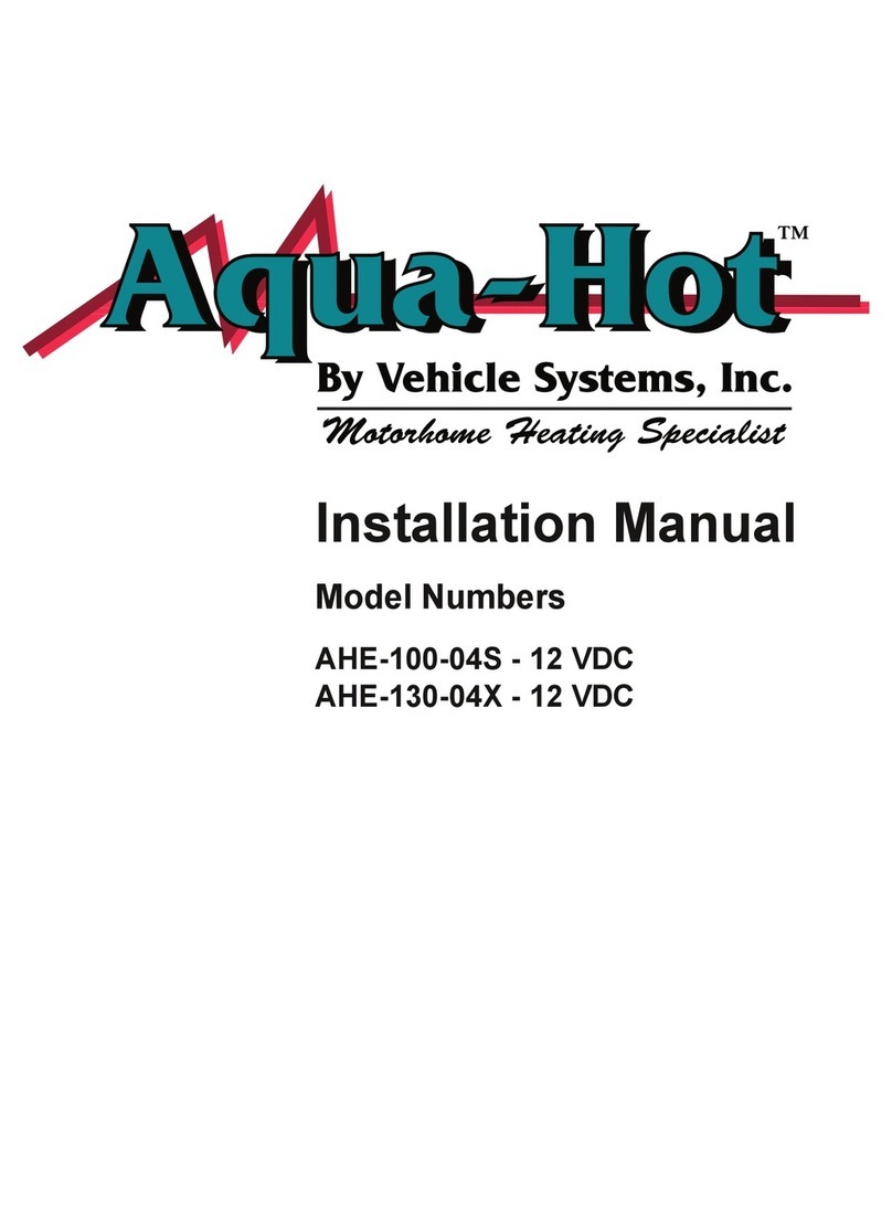 Aqua-Hot AHE-100-04S-12 VDC installation manual Aqua-Hot AHE-100-04S-12 VDC installation manual