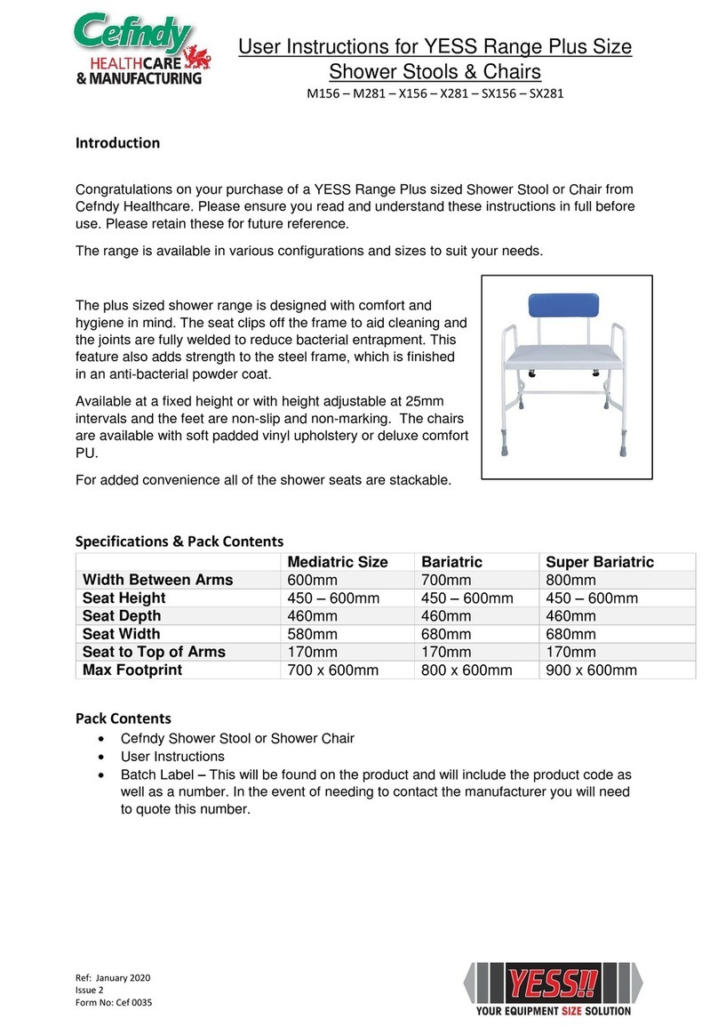 Cefndy Yess M156 User instructions