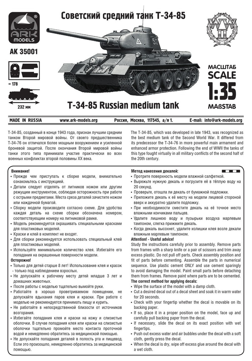 ARK models AK 35001 Assembly instructions
