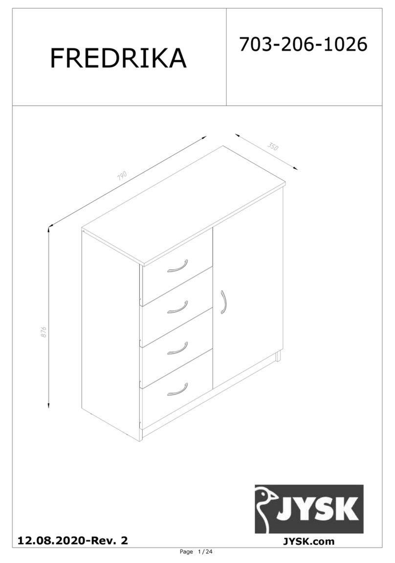 Jysk FREDRIKA manual