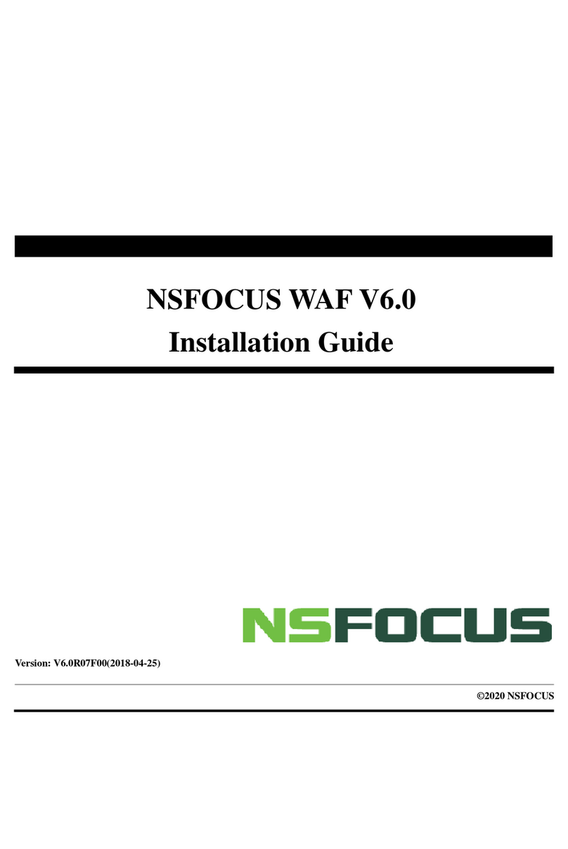 NSFOCUS 100M WAF NX3 Series installation guide