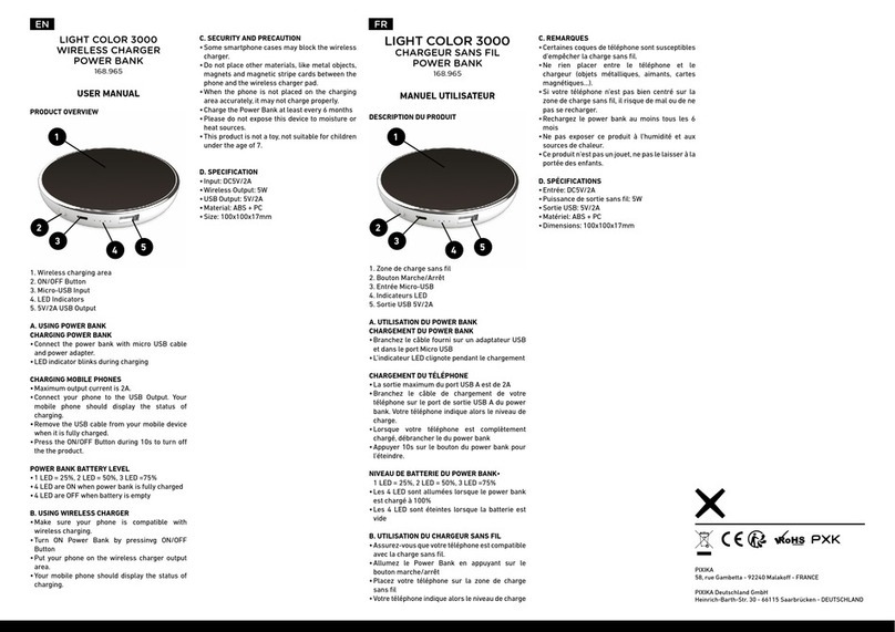 Pixika LIGHT COLOR 3000 user manual