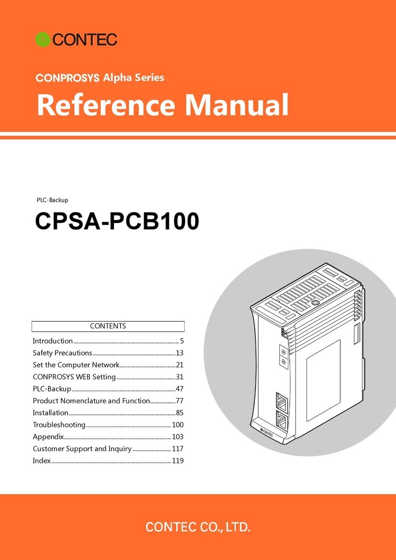 Contec CONPROSYS Alpha Series Reference manual