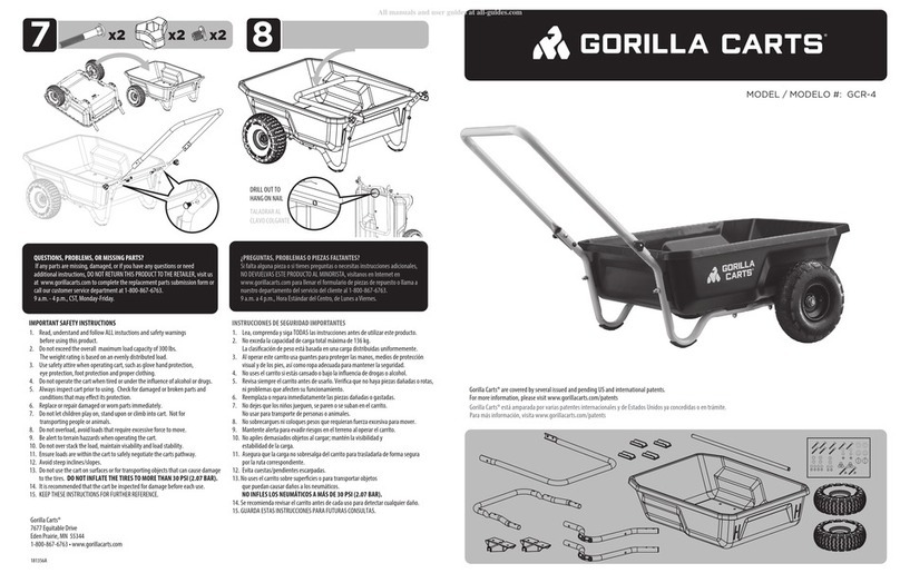 Gorilla Carts User Manual quick start guide