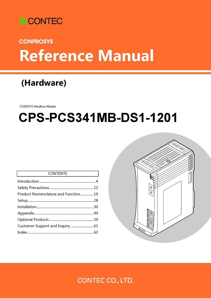 Contec CONPROSYS CPS-PCS341MB-DS1-1201 User manual
