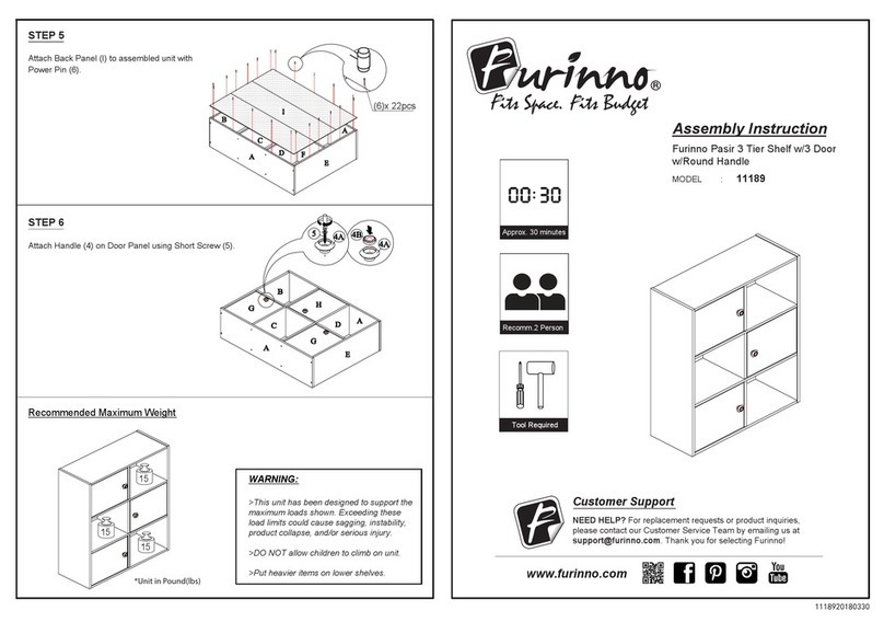 Furinno 11189 Assembly instruction
