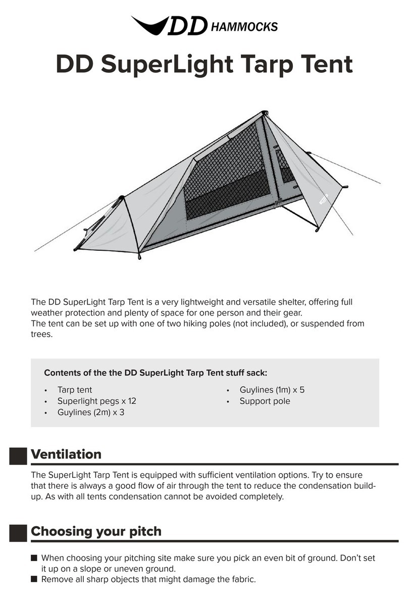 DD HAMMOCKS Superlight Tarp Tent 0707273933737 User manual