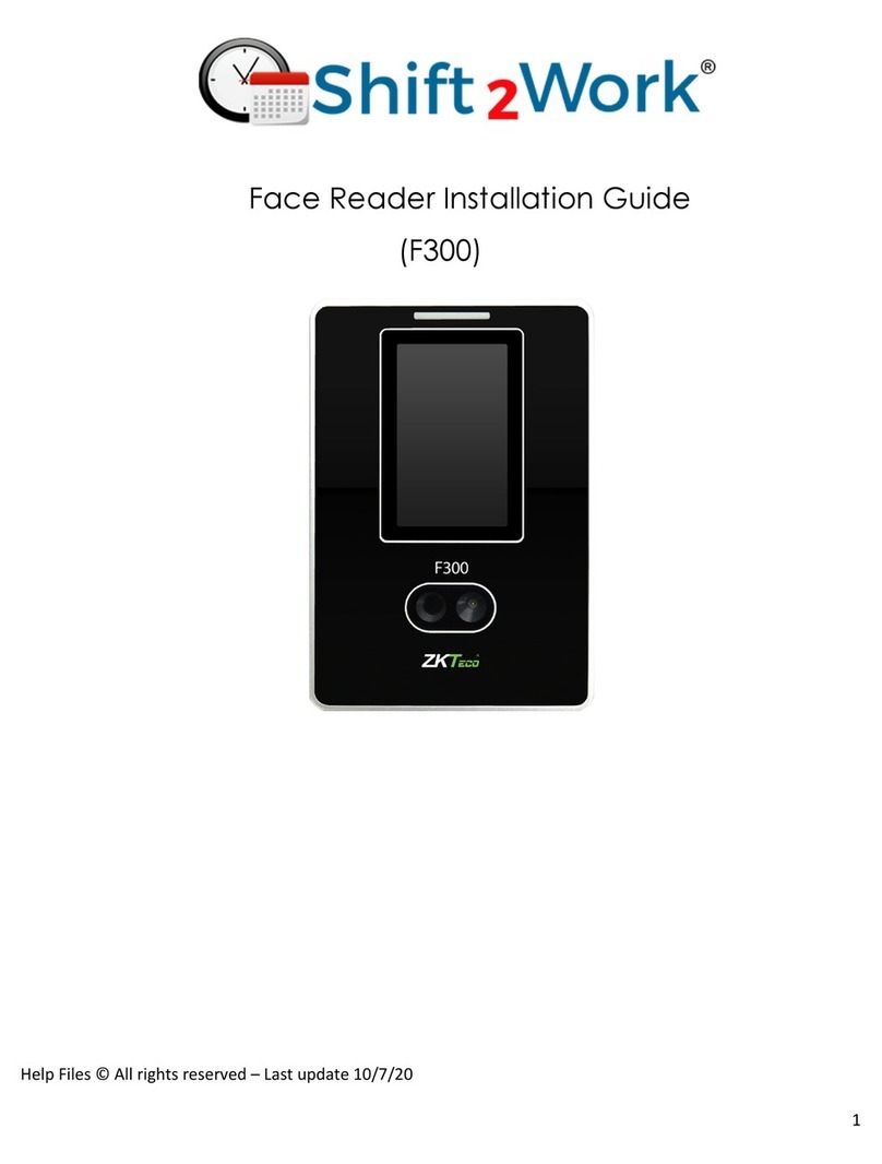 ZKTeco F300 User manual