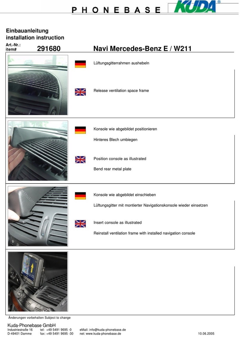 Kuda 291680 Installation instruction