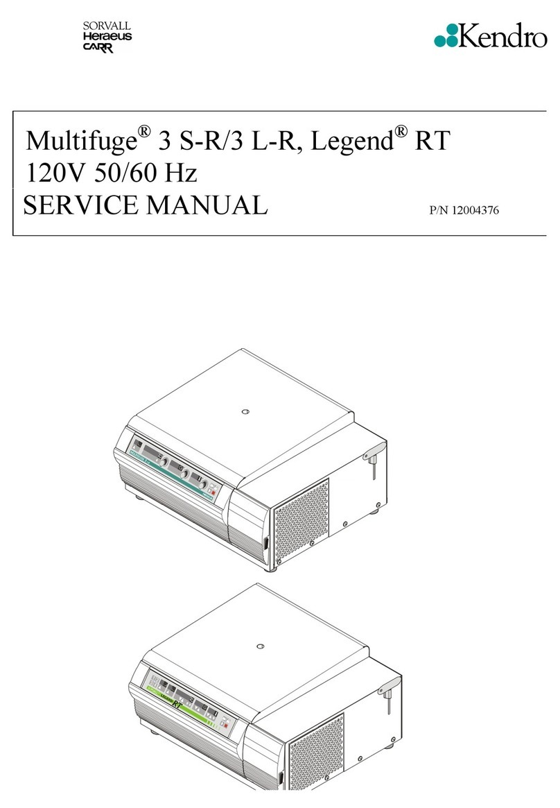 Kendro Multifuge 3 S-R User manual Kendro Multifuge 3 S-R User manual