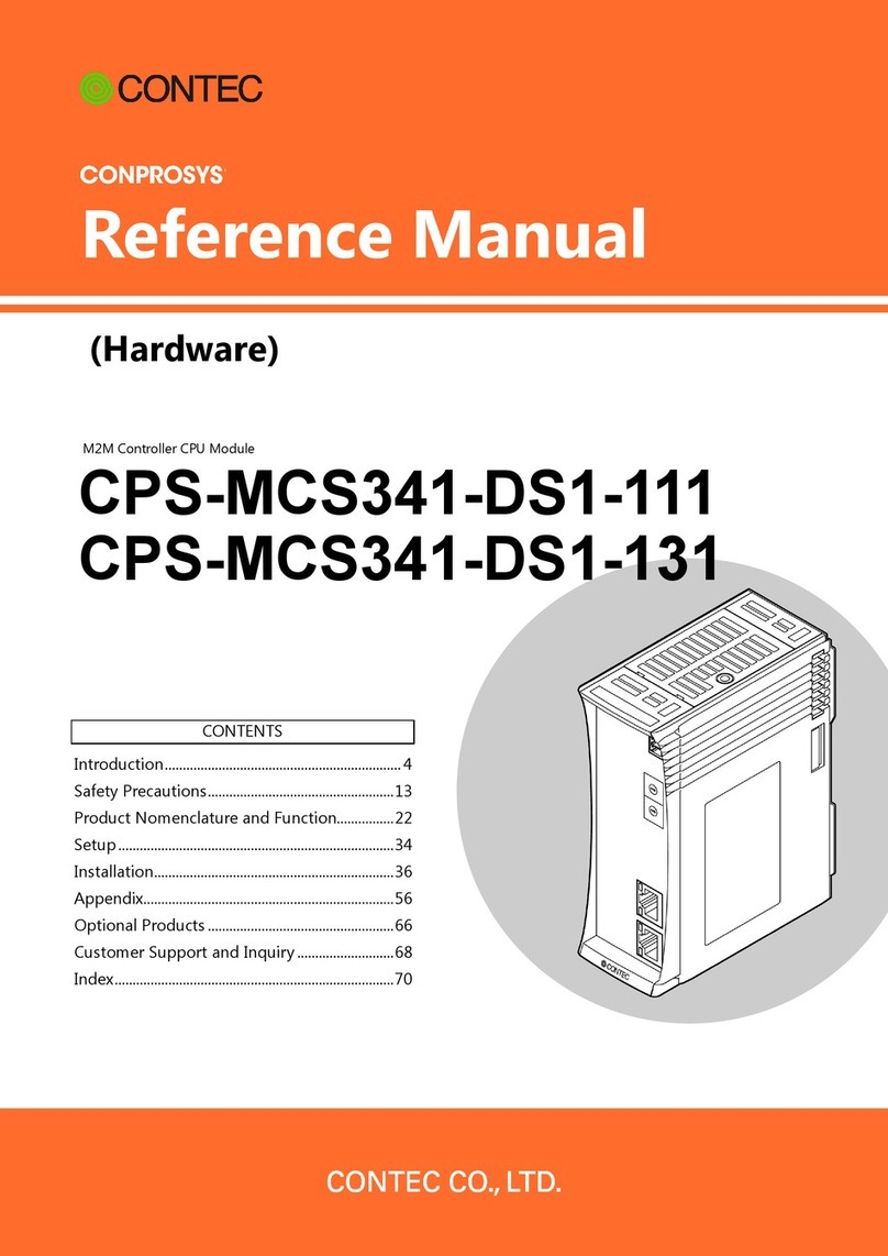 Contec CONPROSYS CPS-MCS341-DS1-111 User manual