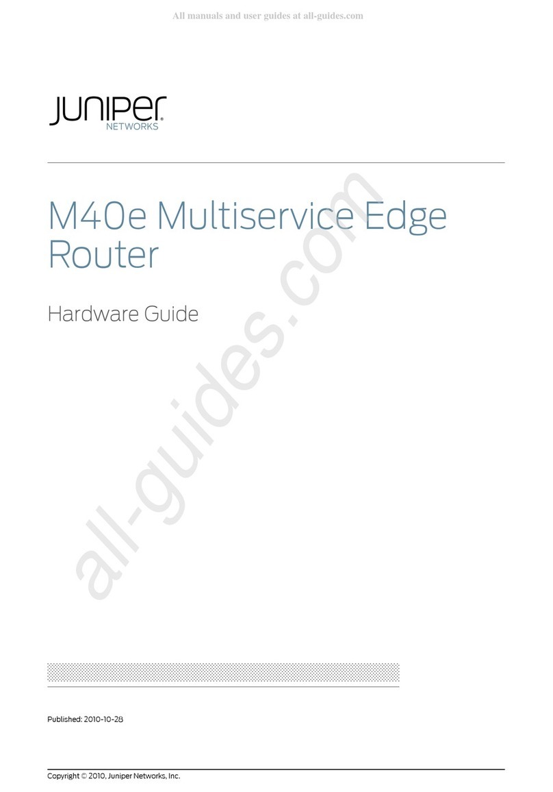 Juniper M40e Installation instructions Juniper M40e Installation instructions