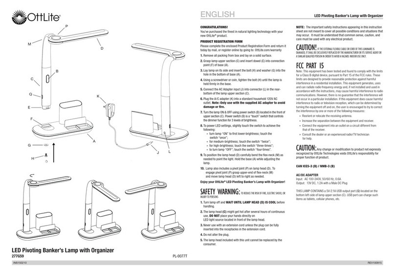 OttLite 277G59 quick start guide