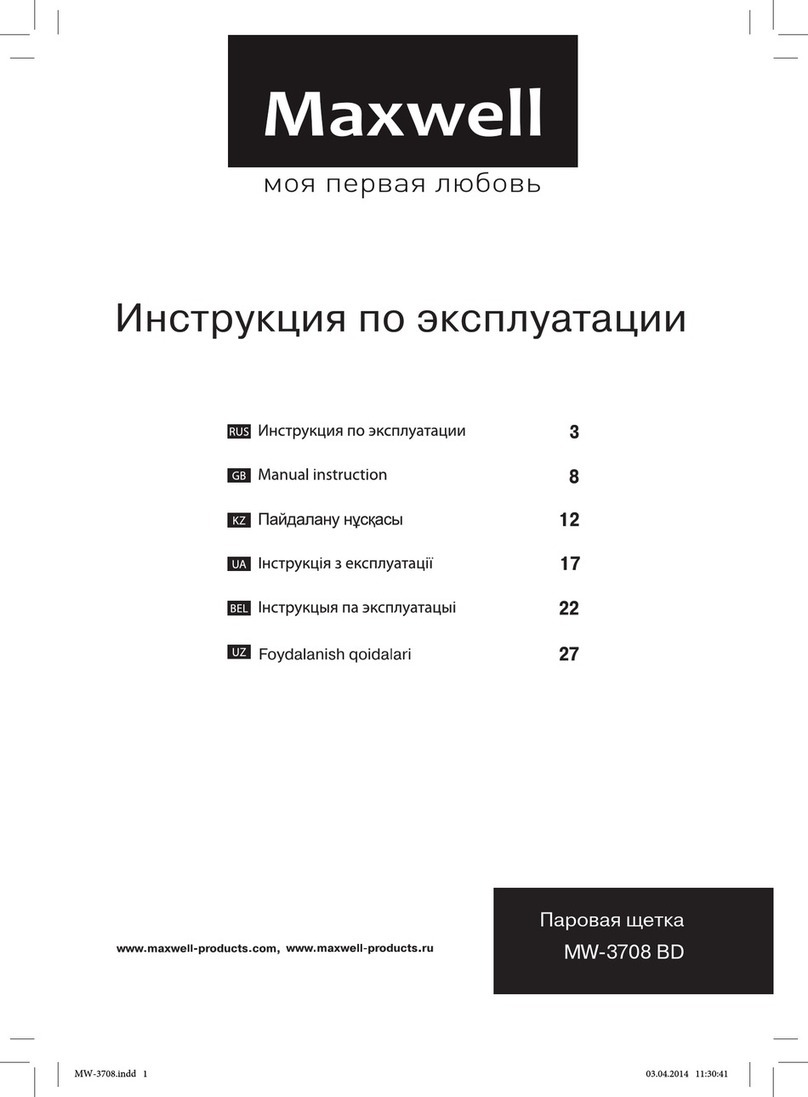 Maxwell MW-3708 BD Manual instruction